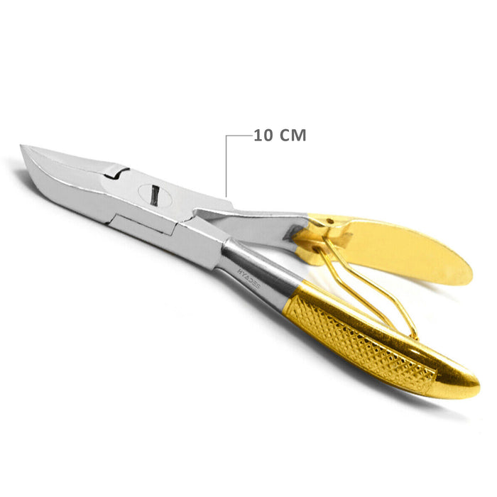 Toe Nail Cutter Pattern Half Gold Color 10 CM